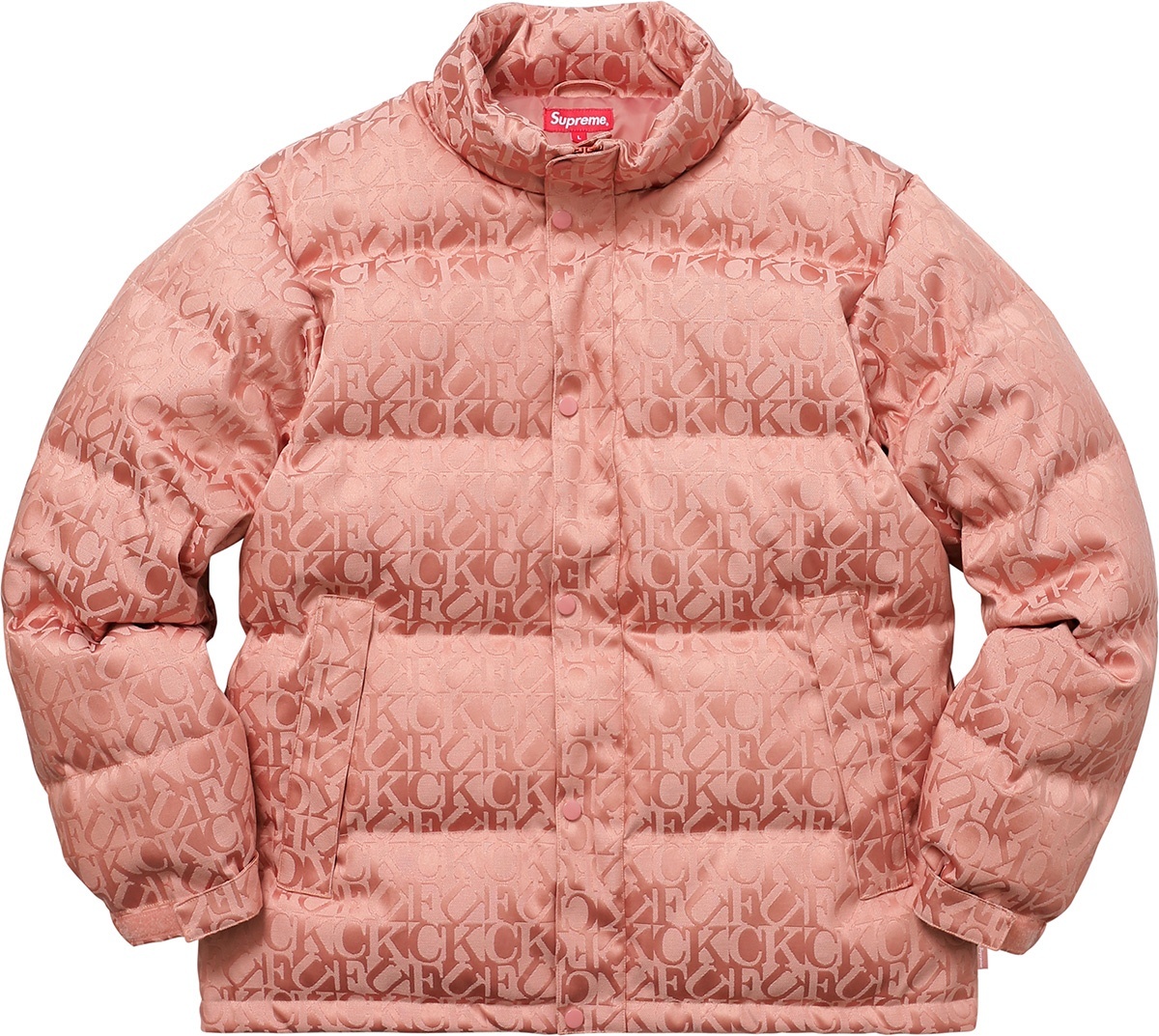 Fuck Jacquard Puffy Jacket view 12